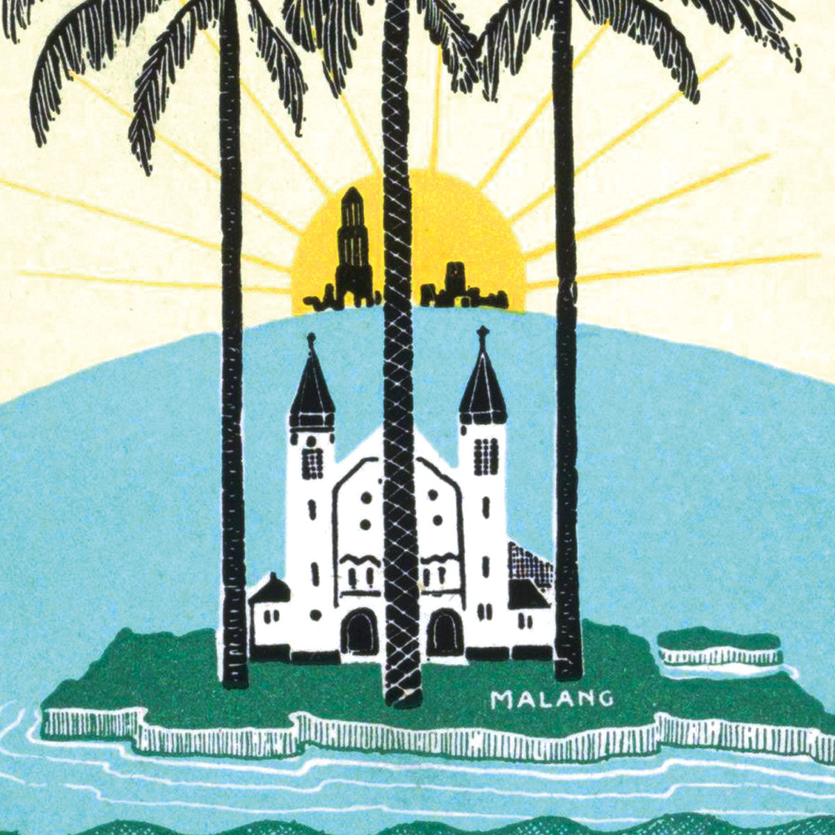 Blick auf die Insel Malang (Java, Indonesien)