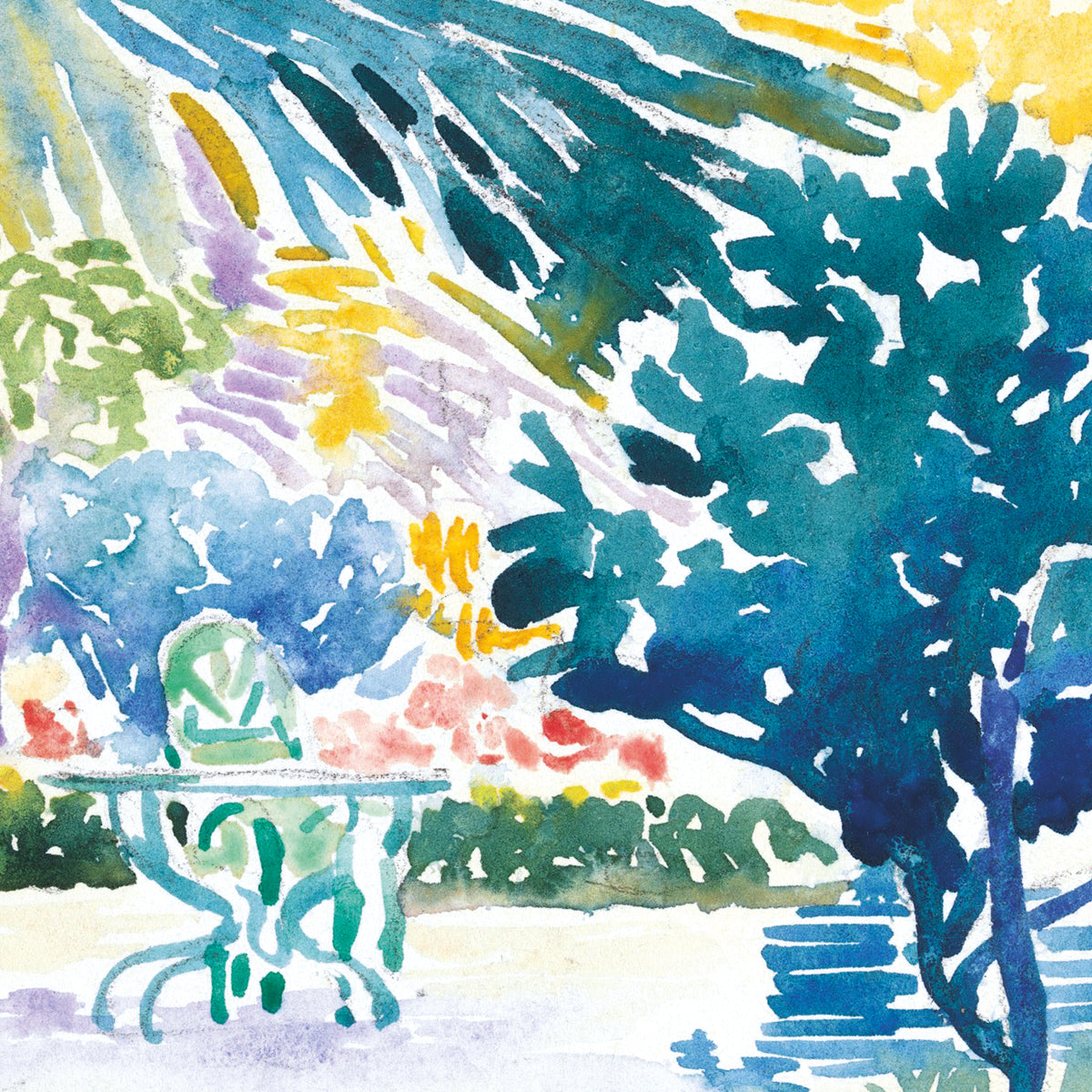 Garten des Malers in Saint Clair