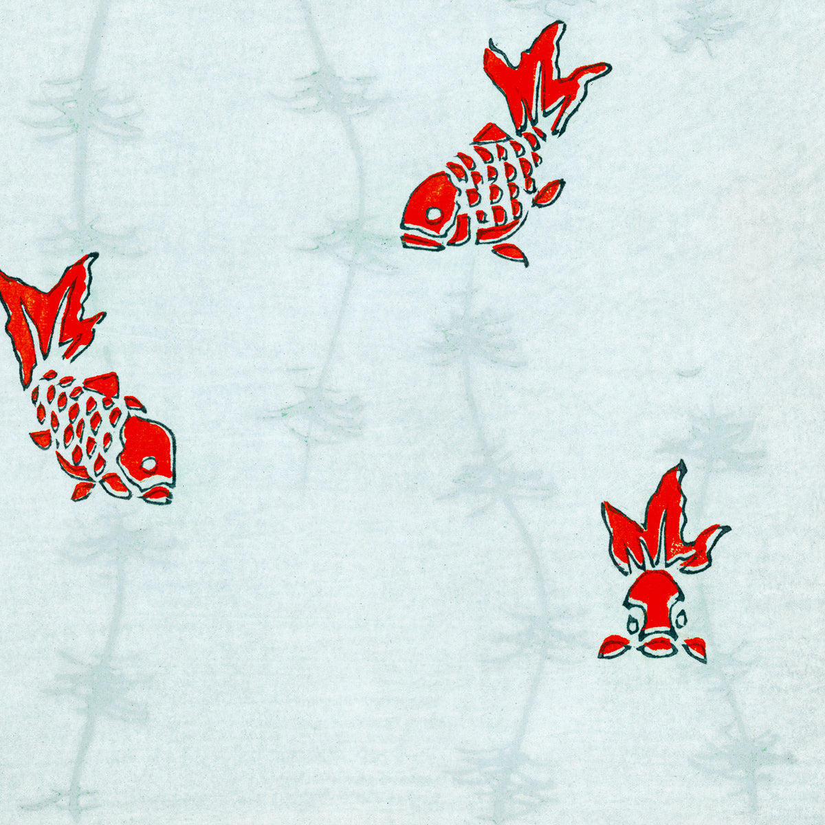 Seamless gold fish